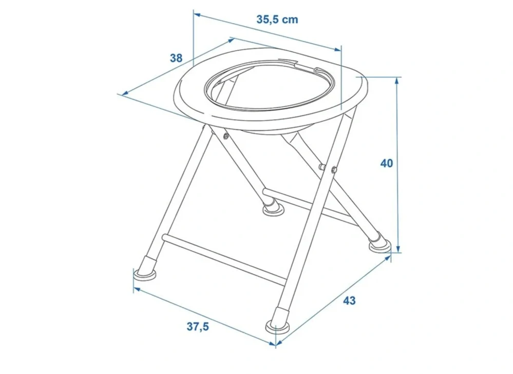 Skládací toaleta ProPlus